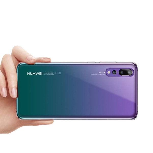 Huawei P20 Pro - Smart Skyddsskal i Silikon från FLOVEME Transparent/Genomskinlig