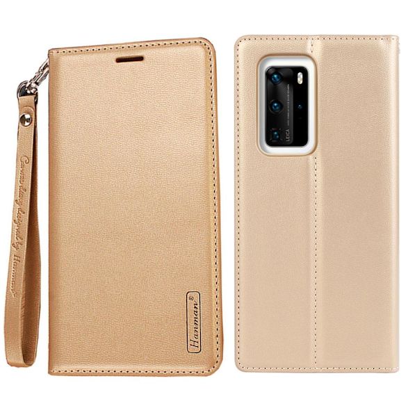 Huawei P40 Pro - Hanman Plånboksfodral Mörkblå