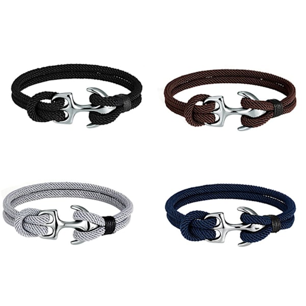 Effektfullt Överlevnadsarmband Grå