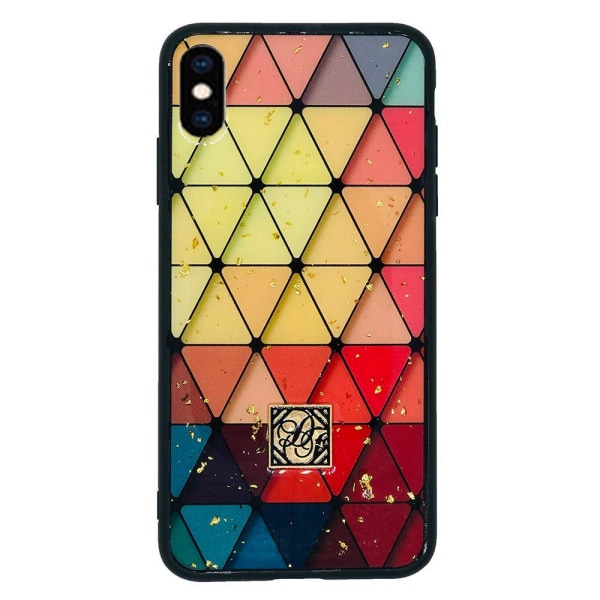 iPhone XS Max - Skyddande Silikonskal (Hård Baksida) Flerfärgad
