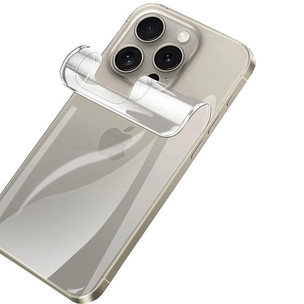 iPhone 15 pro max Back Hydrogel Skärmskydd HD 0,2mm Transparent
