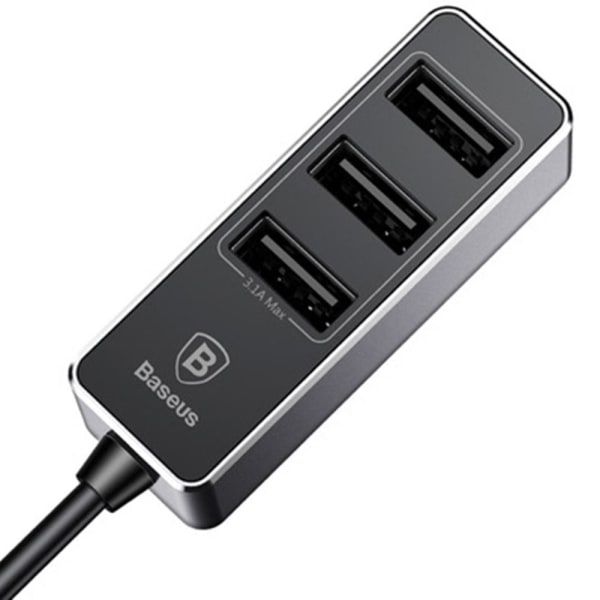 Kraftig 3-USB-ports billader BASEUS Svart