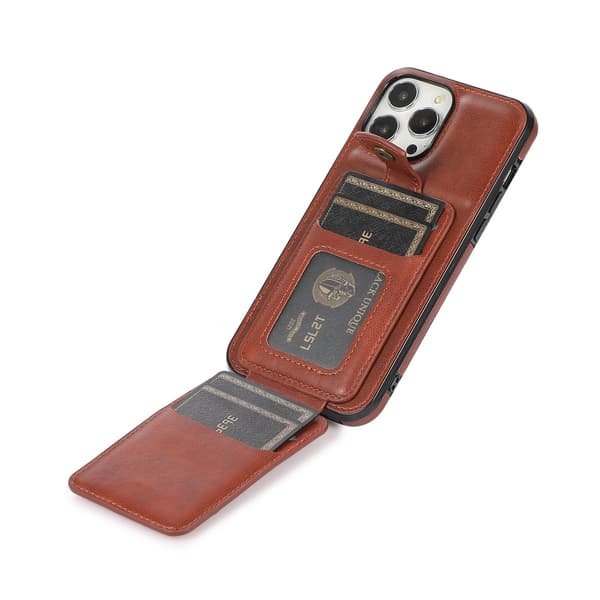 iPhone 14 Pro - Skal med Korthållare Röd