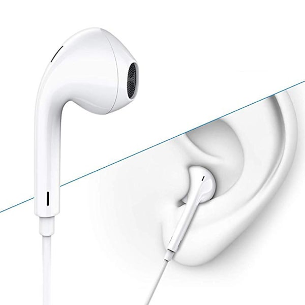 In-Ear-kuulokkeet Äänenvoimakkuuden säätö Sisäänrakennettu mikrofoni (TYPE-C) Vit