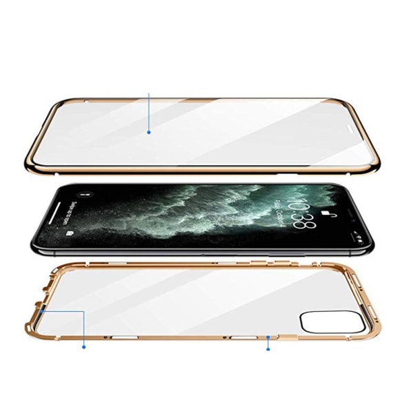 iPhone 11 - Beskyttende Fulldekkende Magnetisk Deksel (FLOVEME) Guld