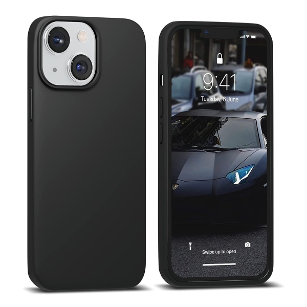 iPhone 14 - Tunt Skyddande Silikonskal LEMAN Grön