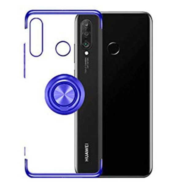 Huawei P Smart Z - Suojakuori sormustelineellä (Floveme) Blå Blå