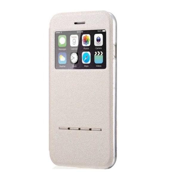 Smart deksel med Vindu & Svar-funksjon for iPhone 4/4S Blå