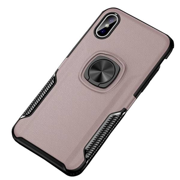Smart Skal med Ringhållare från LEMAN - iPhone XR Roséguld Roséguld