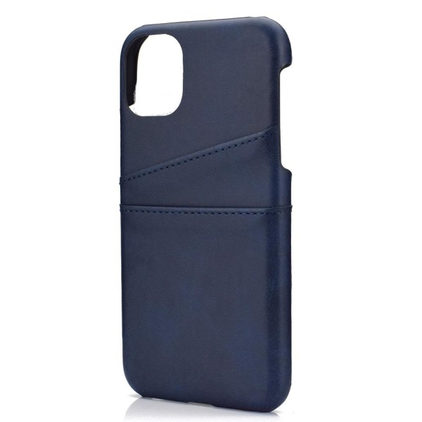 iPhone 12 Mini - Praktiskt Skal med Korthållare Mörkblå