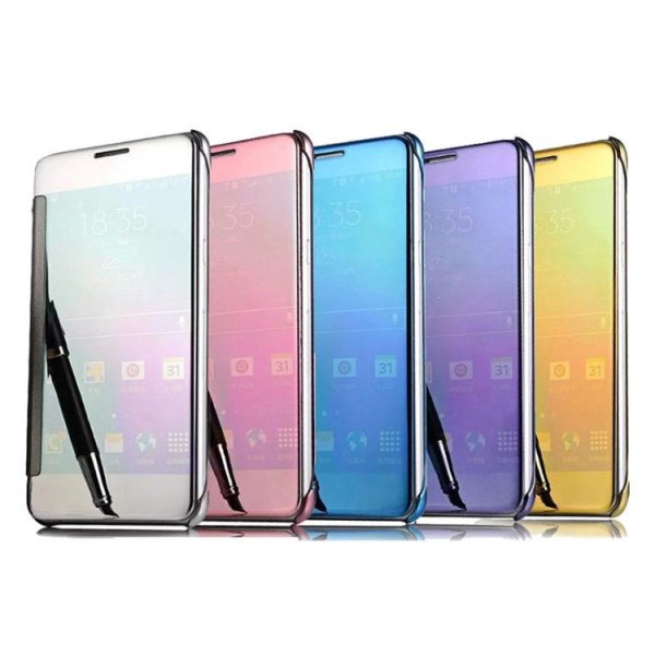 iPhone 6/6S Plus - LEMAN Stylish Clear View -kuori (ALKUPERÄINEN) Silver
