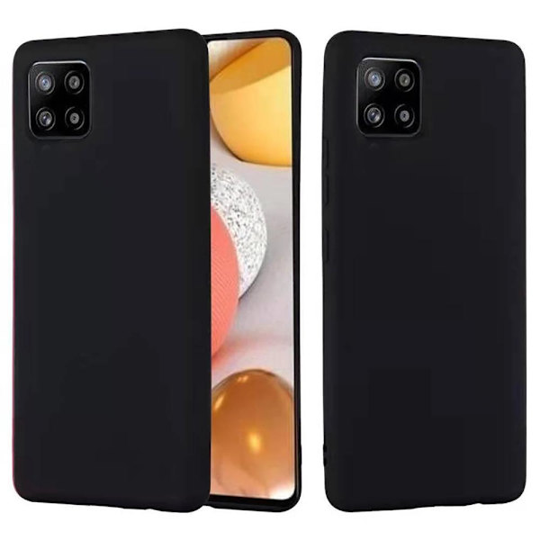 Samsung Galaxy A22 5G - Mattbehandlat Silikonskal Black