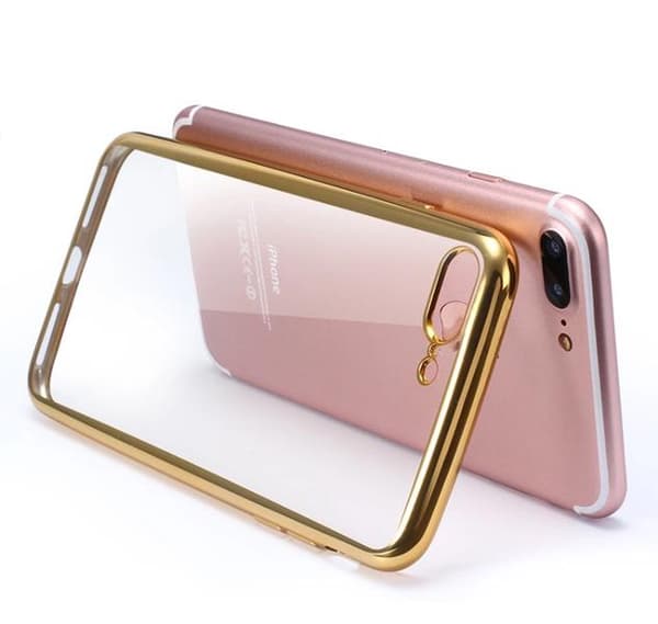 iPhone 7 - Stilrent Silikonskal från LEMAN Silver/Grå
