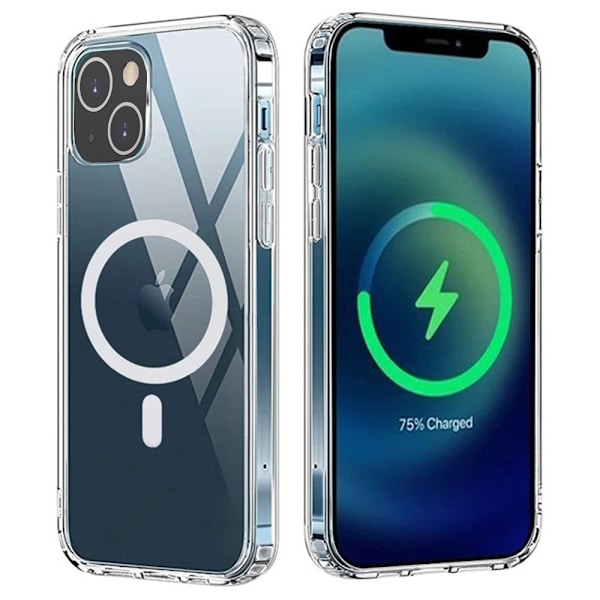 iPhone 13 - Skyddande Magnetiskt Skal Genomskinlig