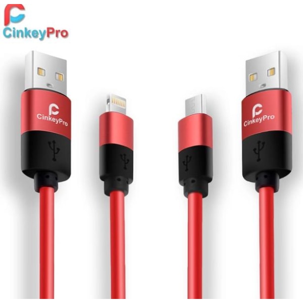 Lightning USB-kabel från CinkeyPro - Long-life 100cm (ORIGINAL) Vit