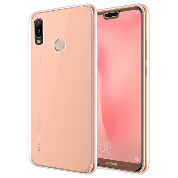 Huawei Y6 2019 - Suojaava, tyylikäs kaksipuolinen silikonikuori Blå