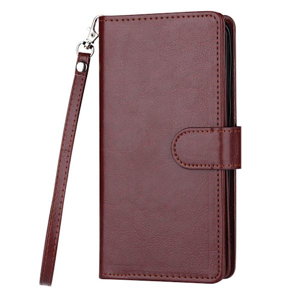 Samsung Galaxy S21 Plus - 9-Card Wallet Case Rosaröd