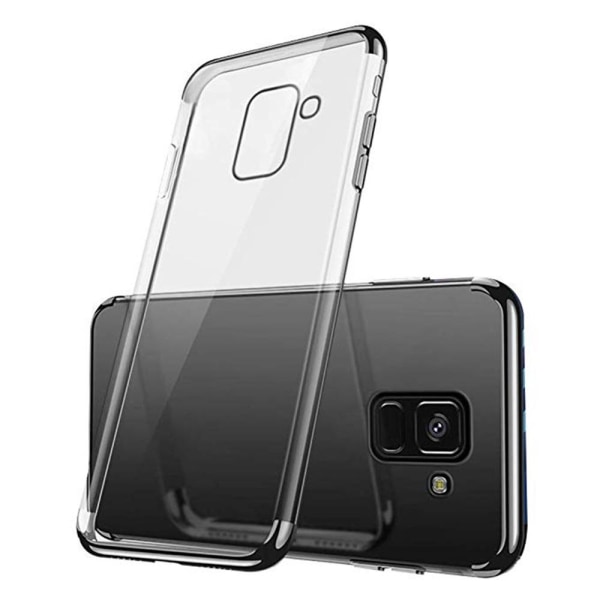 Samsung Galaxy A8 2018 - Skyddande Silikonskal (FLOVEME) Silver