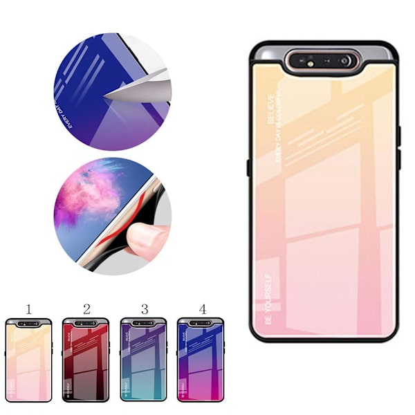 Samsung Galaxy A80 - Exklusivt Stilsäkert Skal (NKOBEE) LightPink 1