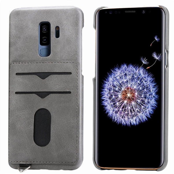 NYHET! Skal med Korth�llare - Samsung Galaxy S9+ (Vintage-Mark) Rosaröd