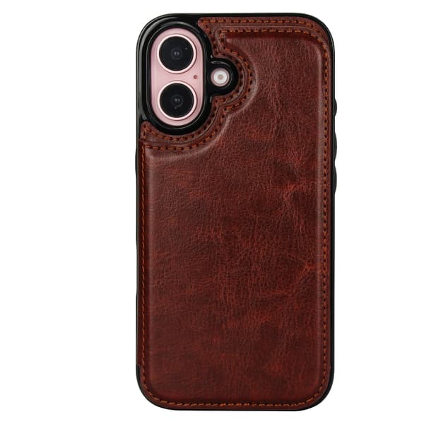iPhone 16 Plånboksfodral med Kortfack från NKOBEE Brun