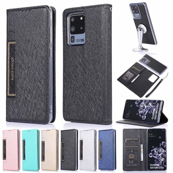 Samsung Galaxy S20 Ultra - Floveme Plånboksfodral Svart