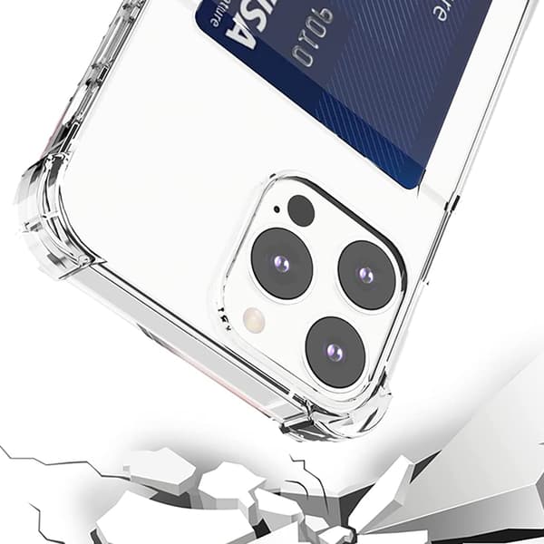 iPhone 16 Pro Max - Elegant Passform med detta Kortfacksskal Genomskinlig