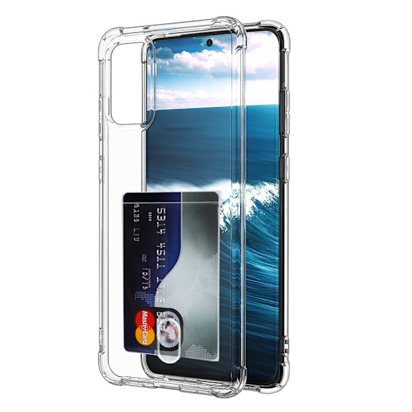 Samsung Galaxy S22 - Stilrent Airbag-Skal med Kortfack Transparent