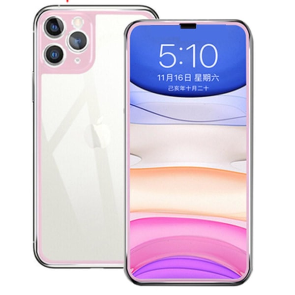 iPhone 11 Pro Max Skärmskydd Fram- & Baksida Aluminium HD-Clear PinkGold Roséguld