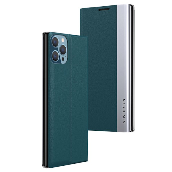iPhone 13 Pro Max & 12 Pro Max - Elegant Fodral med Kickstand Ljusblå