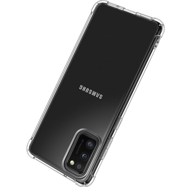 Samsung Galaxy A41 - Stødabsorberende beskyttelsescover med skærmbeskytter Transparent
