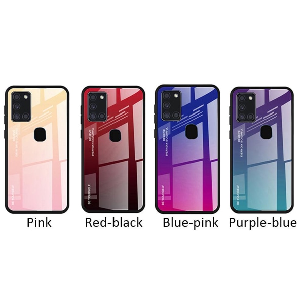 Samsung Galaxy A21s - Nkobee-kuori Blå/Rosa