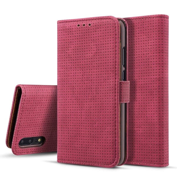 Plånboksfodral i Retrodesign från LEMAN till Huawei P20 Blå