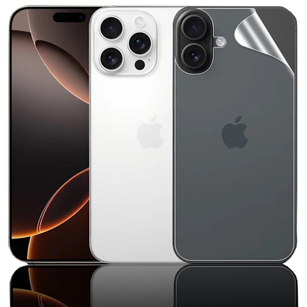 iPhone 16 Plus Baksida Hydrogel Skärmskydd HD 0,2mm