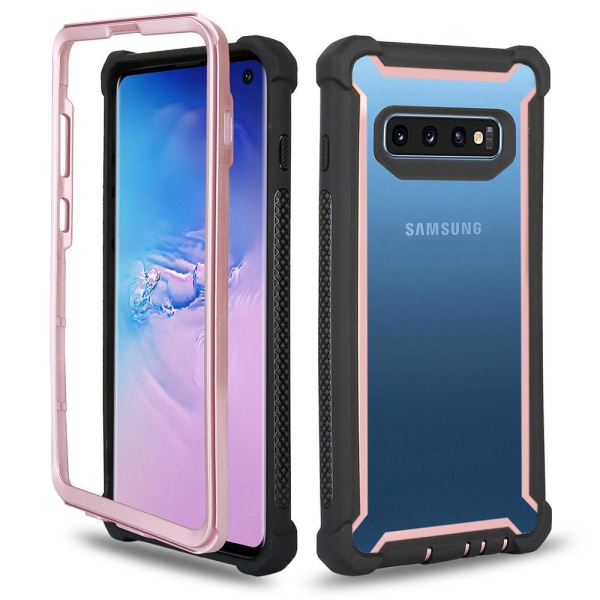 Samsung Galaxy S10 Plus - Skyddande Exklusivt Army Fodral Kamouflage Rosa