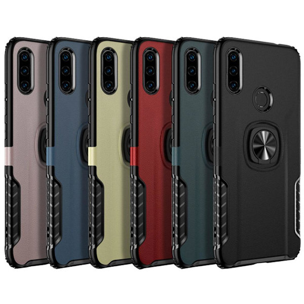 Huawei P30 Lite - Stilrent Smart Skal med Ringhållare Mörkblå