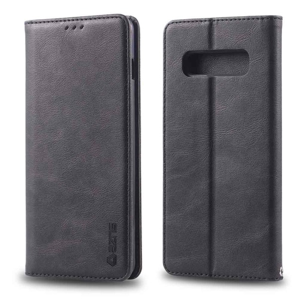 Samsung Galaxy S10 - Effektivt beskyttende lommebokdeksel Svart