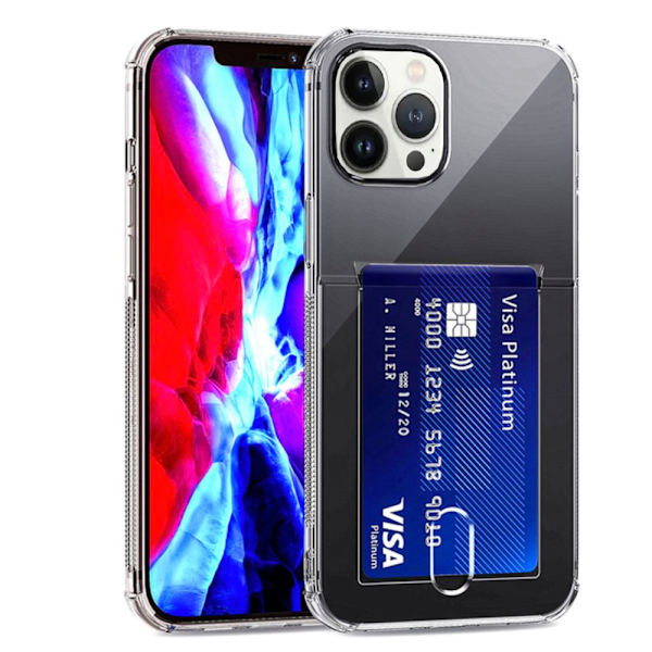 iPhone 13 Pro Max - Skal med Korthållare Blå