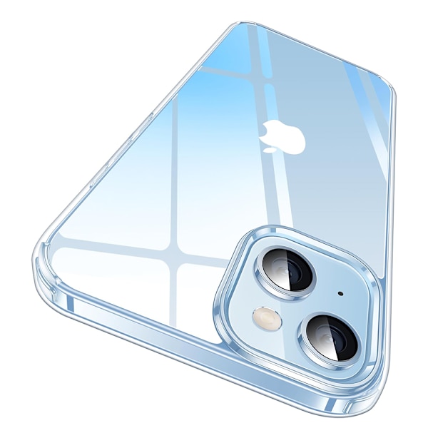 iPhone 15 - Stötdämpande TUNT Silikonskal (Floveme) Transparent
