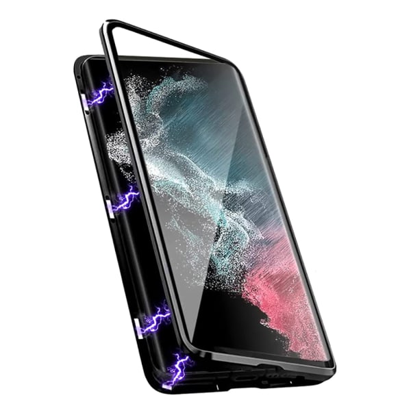 Samsung Galaxy S24 - Kraftfuldt Dobbelt Magnetisk Skal Blå