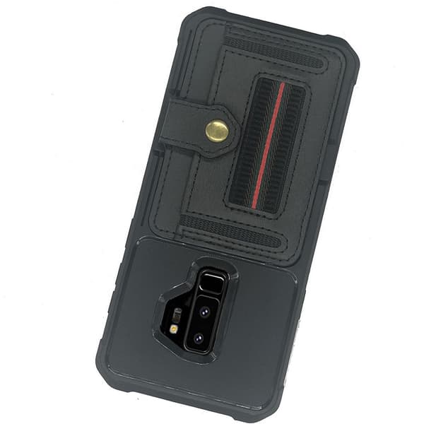 Samsung Galaxy S9 Plus - Skal med Korthållare Röd