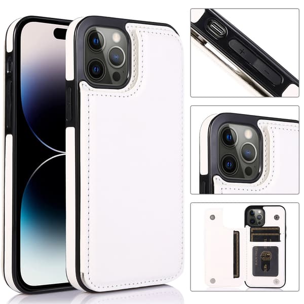 iPhone 14 Pro - Nkobee Skal Kortfack Plånbok Röd