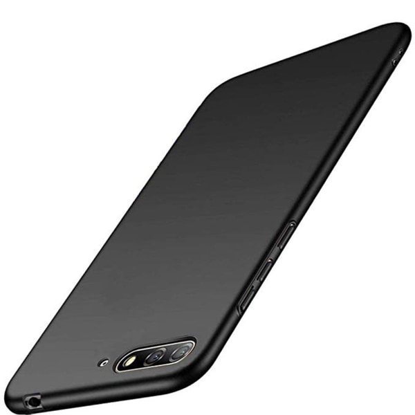 Huawei Y6 2018 - Stilfuldt beskyttende (Nillkin) silikonetui Svart
