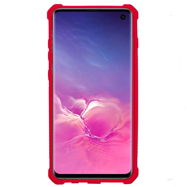 Samsung Galaxy S10e - Effektfullt EXXO Skyddsfodral Hörnskydd Kamouflage Rosa