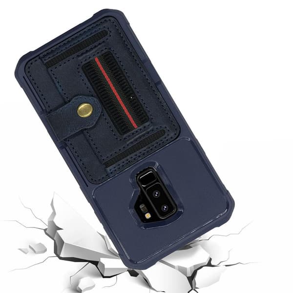 Samsung Galaxy S9 Plus - Skal med Korthållare Röd