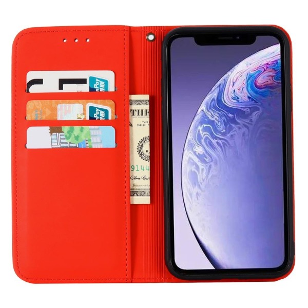 iPhone 11 Pro - Praktisk, bærbar pung-etui (FLOVEME) Red Röd