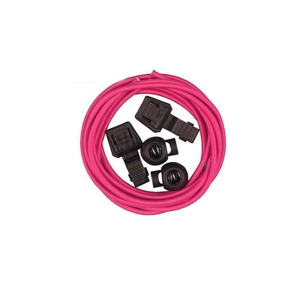 Elastiske snørebånd (inklusiv snøre) Længde: 100 cm Hot Pink