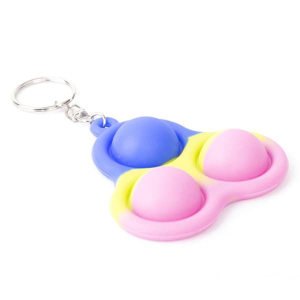 Flerfärgad Fidget Toy / Fidget Leksak / Simple Dimple Blå/Vit