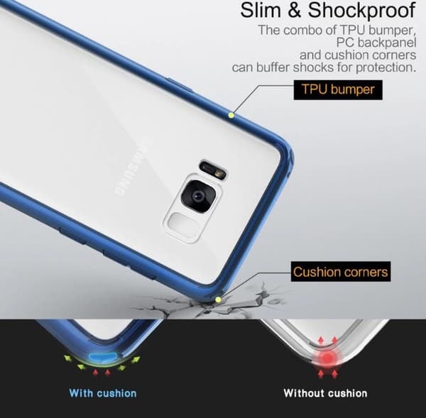 Samsung Galaxy S8 - ROCK Stilrent Skal (ORIGINAL) Svart
