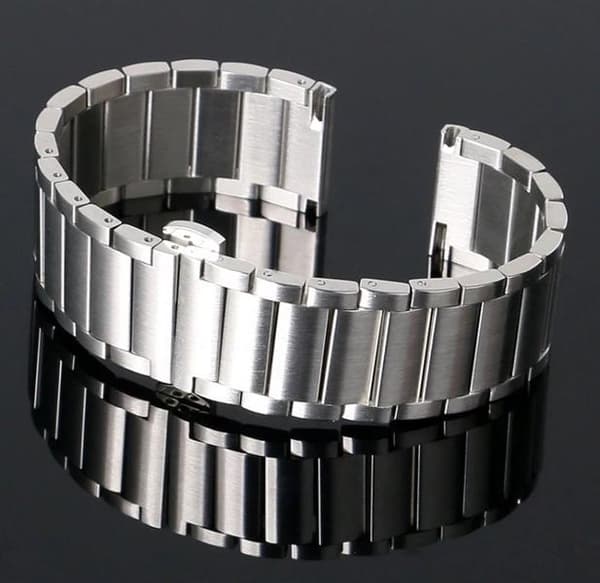 Stilren 18mm Klocklänk i ROSTFRITT STÅL Silver/Grå